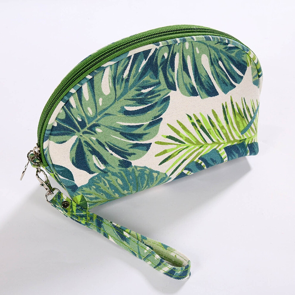 Makeup Bag Tropical Canvas Cosmetic Bags Travel Toiletries Storage Pouch Purse For Women