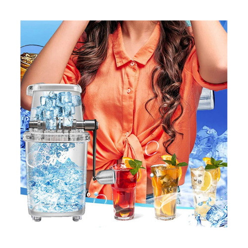 Ice Crusher Manual Machine1.25L Ice Grinder Drinks Chopper 1