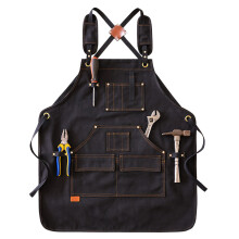 Professional Apron for Barbers, Bakers, Coffee Shops, Gardeners, and Woodworkers - Durable Workwear with Multi-Pocket Design