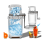 Ice Crusher Manual Machine1.25L Ice Grinder Drinks Chopper 5