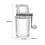 Ice Crusher Manual Machine1.25L Ice Grinder Drinks Chopper 3