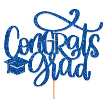 Xeyise Congratulations 2024 Graduation Cake Topper Congrats Grad Cake Decor Graduation Party Decorations Supplies