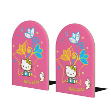 2 Pack Hello Kitty Bookends Cute Cartoon Book Stopper Heavy Duty Premium Metal Decorative Book End Supports For Kids Shelves Room Office