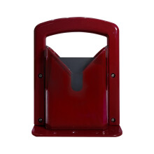 Bagel Slicer with Durable Stainless Steel Blade, Compact Bread Cutter, Dishwasher Safe, Red