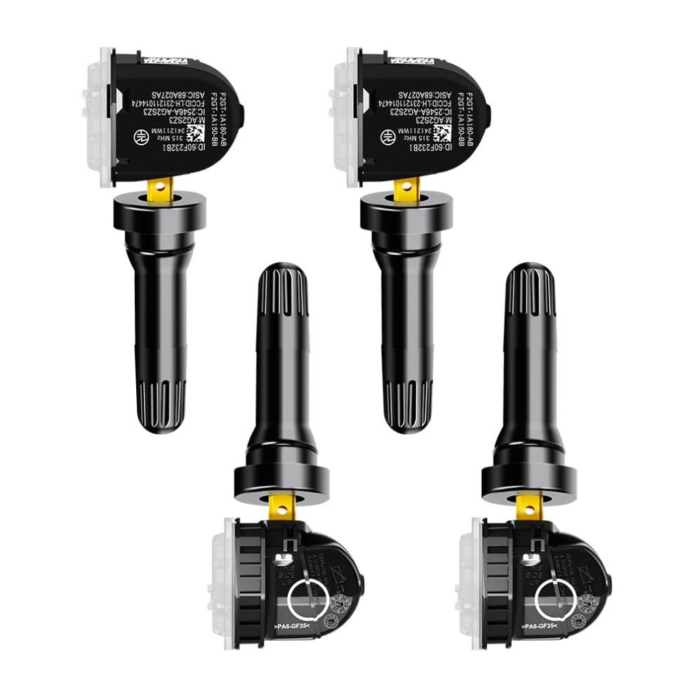 4Pcs Tpms Sensor, 315Mhz Oe F2gt1a180ab F2gt1a150ab F2gz1a189a Preprogramed For Ford/Lincoln 9070919157578