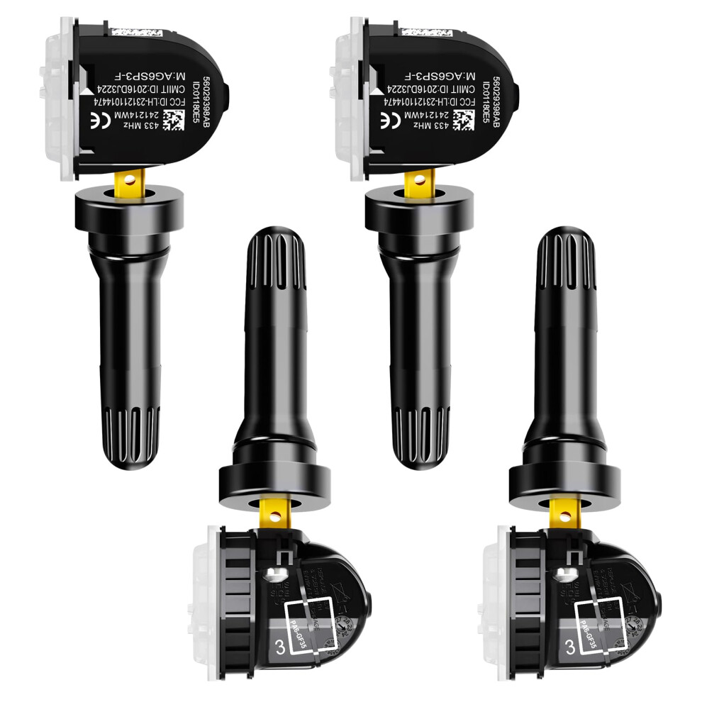 4Pcs Preprogrammed 433Mhz Tpms Sensor Set For Jeep Dodge Ram Chrysler Oe Replacement 9070919157707