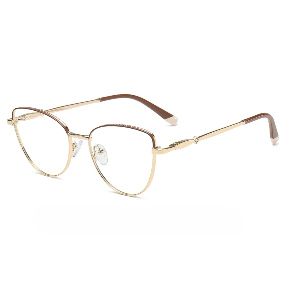 Metal Anti Blue Light Glasses Frame Cat Eye Optical Glasses Frame 9389440278806