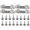 4pcsFurniture Corner Connector Stainless Steel Triangle Support 4