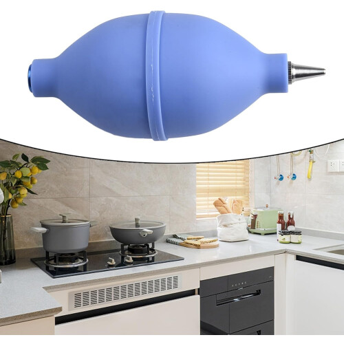 Air Blower for Electronics and Camera Sensor Cleaning, Silicone Nozzle, Ergonomic Grip, Orange 1
