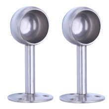 Ceiling Mount Bracket for Drapery Rod Brackets Holder Curtain Wall Stainless Steel Wardrobe 2 Pcs