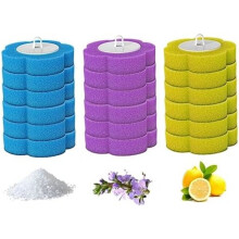 18 Pieces Disposable Toilet Brush Refill Toilet Brush Head Refill 3 Layers Sponge Toilet Refill Brush Head