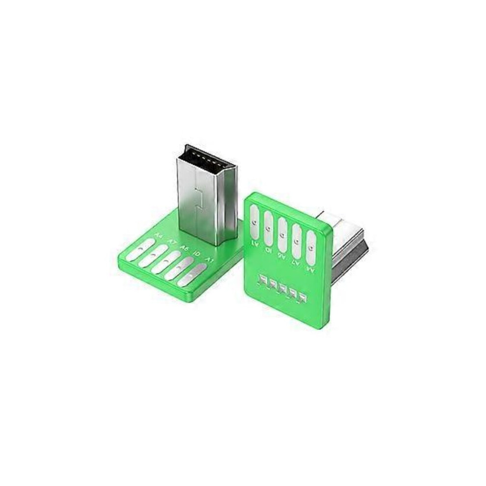 Usb 2.0 Socket Connector Port Usb 4Pin/Type C 5Pin 90 Degree Right Angle Repair Replacement Adapter For Phone Down Mini Usb Plug 9389440282247