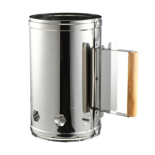 1pc Quick Chimney Charcoal Starter Fast Fire Chimney Starter BBQ Ignition Barrel