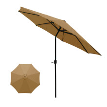 Imossad 8 Rib Beach Khaki Patio Umbrella Canopies, Fashionable Design