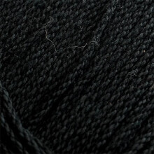 Merc. Cablé 12/6 Crochet yarn Black Black one size