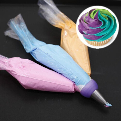 3-piece piping tips for baking - Create multi-colored pastries multicolor 2