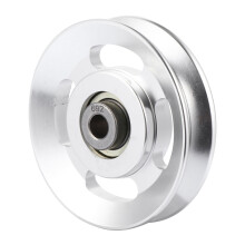 Onaparter Aluminum Alloy Pulley Wheel Heavy Duty Pulley Gym Equipment Accessories (Silver)