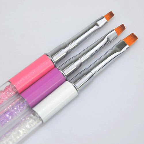 3pcs UV brushes nail brushes, nail brushes multicolor 1