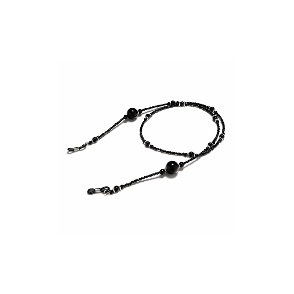 Black Senil Cord Glasses Cord Glasses Cord Neck Strap With Beads