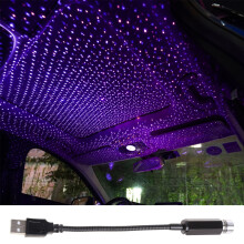 Star Lamp Projector Car Ceiling Interior Roof Adjustable USB LED Atmosphere Night Light Projection for Decoration Party