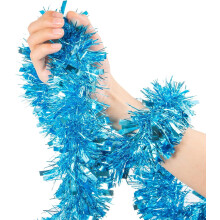 4Pcs Tinsel Garland 26.2 Ft, Sparkly Decorations for Birthday, Wedding, Christmas, Indoor Outdoor Party, Compatible with Festive Home Decoration