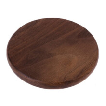 Wooden Coasters for Drinks - Natural Wood Set with Non-Slip Mat, Compatible with Cup Holders, Round Solid Wood Coasters for Furniture Protection
