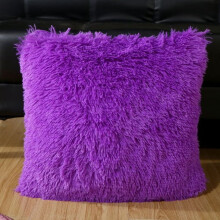 Nvzi -b home decoration pillows, short plush pillows, room sofa decoration pillows, bedside cushion pillows (purple)