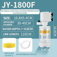 Fish Tank Built-in Filter Oxygen Enrichment Filter Stool Filter Collector U6O1