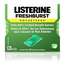 Listerine Fresh Burst Mouth Freshener All Time Fresh - 24 Breath Strips (Usa)