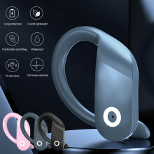Jacenvly Bluetooth Headset - Ear-Mounted Stereo Headphones with Mic, Hands-Free for Business, Sports & Calls, Compatible with iOS/Android