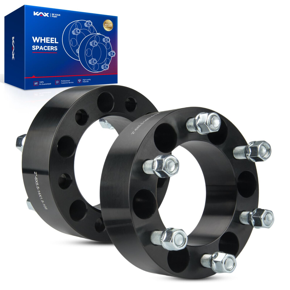 6X5.5 Wheel Spacers 2 Inch Lug Centric M14x1.5 108Mm Bore For Silverado Sierra Tahoe 9070919158384