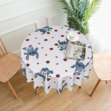 Stitch Rectangular Tablecloth 60in, Water Resistant Antiwrinkle Spillproof Soft Fabric, compatible with dining room, parties & holiday use