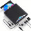 Multifunctional USB 3.0 Type-C External CD DVDRW Drive with 4 USB Ports, SD/TF Slots, Compatible with Linux Windows MacOS 1
