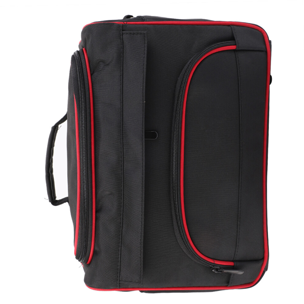 Black Large Capacity Travel Makeup Hair Stylist Tool Bag Â 35X20x24cm,