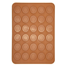 Boaby Macarons Mat 1pc 30 Holes Round Shape Macaroons Mat Silicone Macaron Leaf Pad Pastry Cake Baking Tool