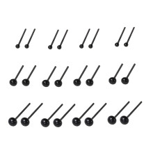 Guangmc Black Plastic Animal Eyes for DIY Amigurumi Crafts