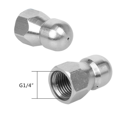 High Pressure Washer Accessories Drain Hose Cleaning Nozzle Pipe Dredge Tool 1