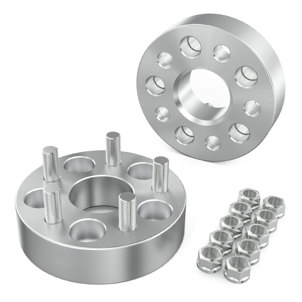 Wheel Spacers 5X127 38Mm Hub Centric For Jeep Wrangler Rubicon 78.4Mm Bore Aluminum Set Of 2 9070919158643
