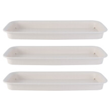 3pcs Plastic Flowerpot Trays Useful Gardening Flowerpot Base Multi-purpose Trays