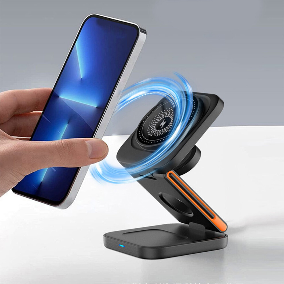 Up To 70% Off: Karymi Foldable 15W Wireless Charger, Compatible With Phones, Watches, Earphones. Friday Deal. Black 9110895416983