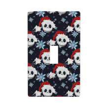 The Nightmare Before Christmas Jack & Sally Skull Light Switch Cover, 1-Gang Wall Plate, Compatible with US Toggle Switches
