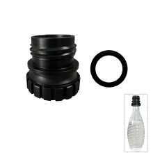 Soda Maker Adapter Black Quick Connect for Soda Crystal 0.7L Glass Bottle Leak Seal
