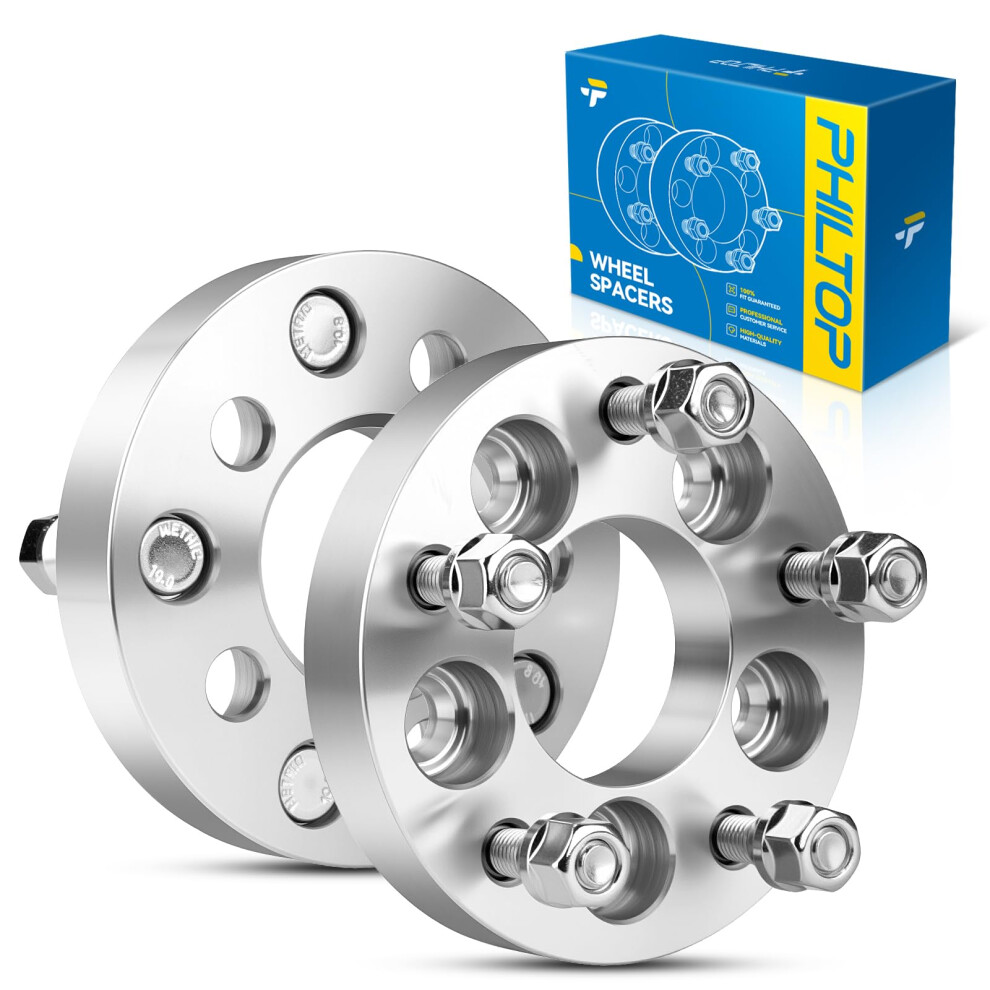 5X100 To 5X114.3 Wheel Adapters 1 Inch M12x1.5 Aluminum 64.1Mm Bore For Toyota Subaru 2Pcs 9070919158827