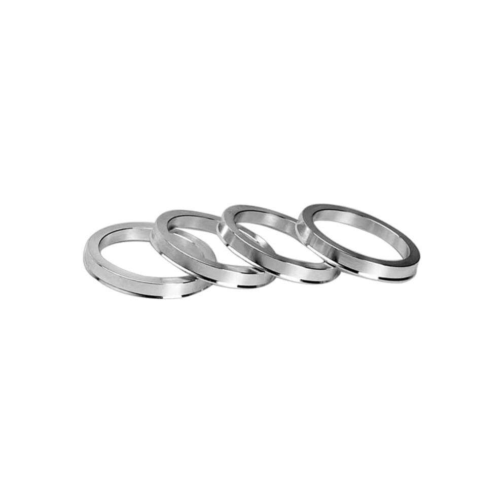 Aluminum Hub Centric Rings 66.1Mm To 57.1Mm For Alloy Wheels Precision Fit And Vibration Reduction Silver 9070919159053