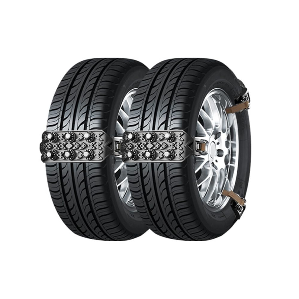 Universal Car Snow Chains 165265Mm Adjustable Antiskid Tire Chains For Jaguar Xfl 20172024, 6Pcs Black 9070919159145