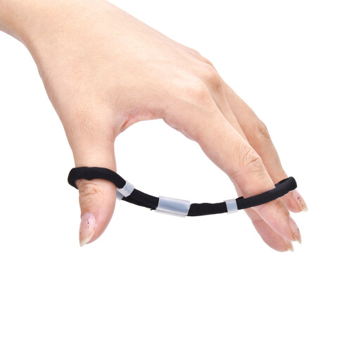 Adjustable Black/Red Finger Sling for Recurve Bow Shooting, M/L/XL 1
