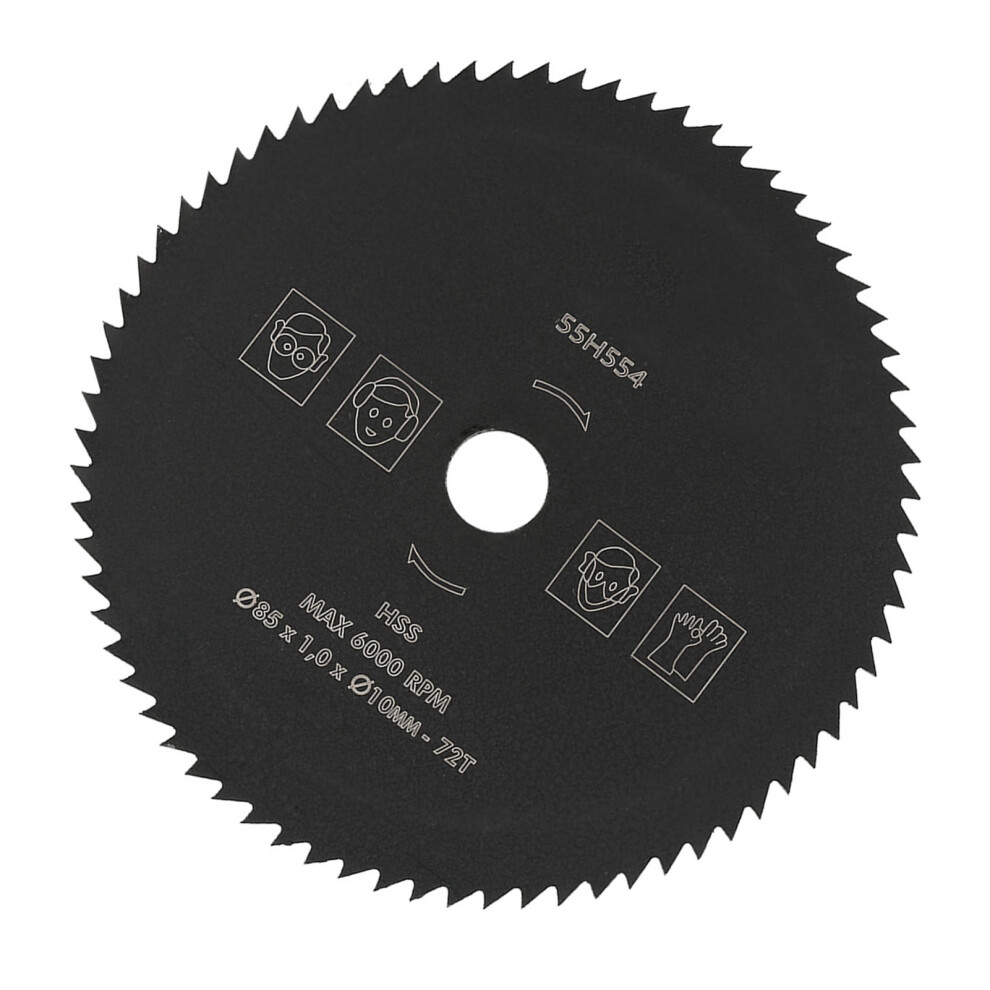 Hss 85Mm*10Mm 72T Circular Saw Blade Cutting Disc For Wood And Metal 7891382805320