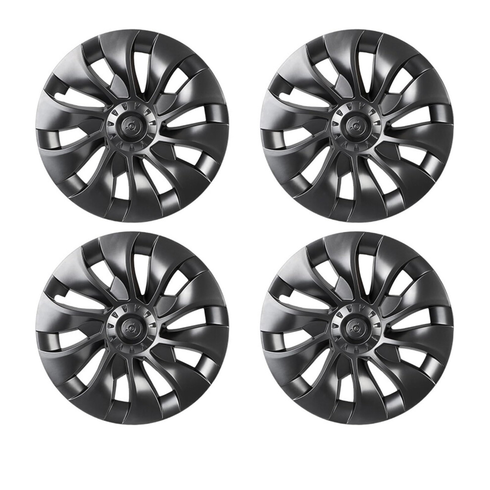 18 Inch Matte Wheel Covers Hub Caps With Hub Protection And Noise Reduction For Tesla Model 3 20162023 Grey 9070919160424