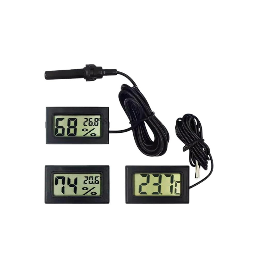 Digital Temperature Display Lcd Thermometer With Probe For Greenhouse Car Home Precision Fahrenheit 9070919159565