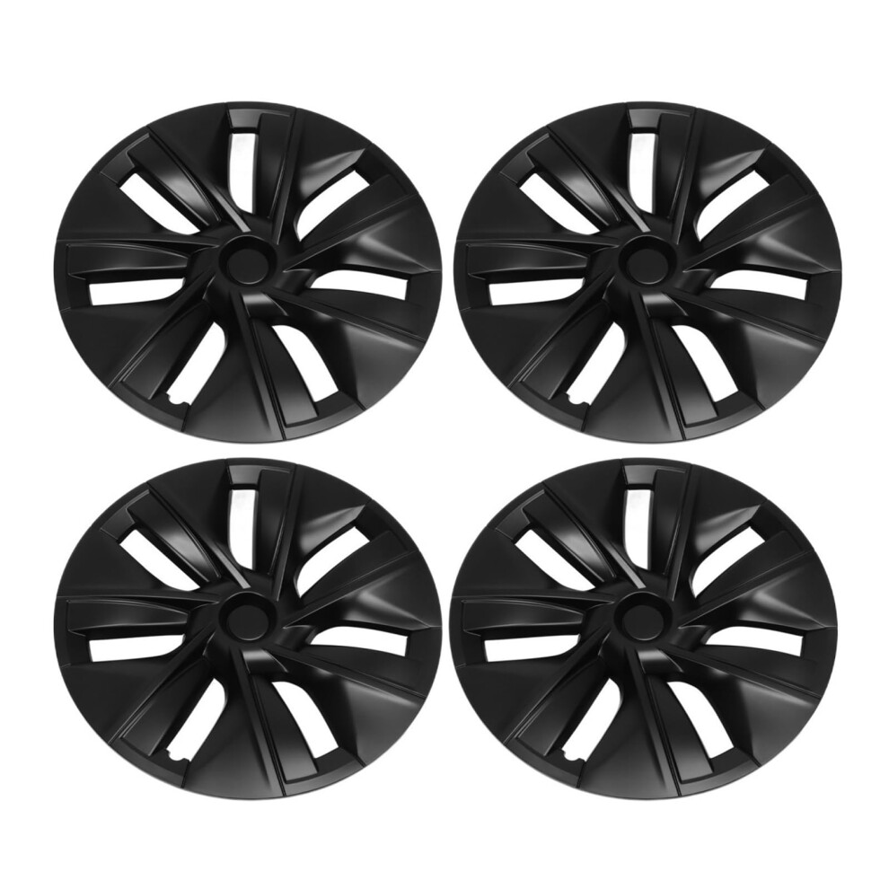 Matte Wheel Covers 20202022 With Hub Protection And Wind Noise Reduction For Tesla Model Y Black 9070919160769